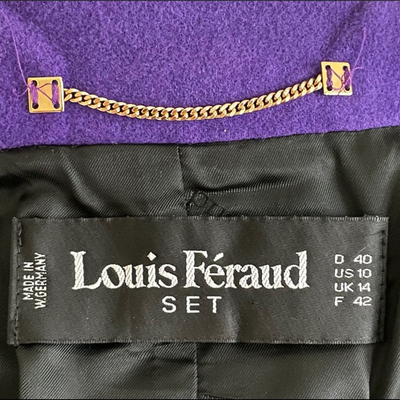 Féraud Angora Purple Blazer Jacket, Super Soft - Picture 3 of 12
